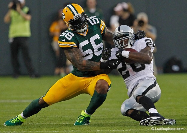 Raiders Packers Football